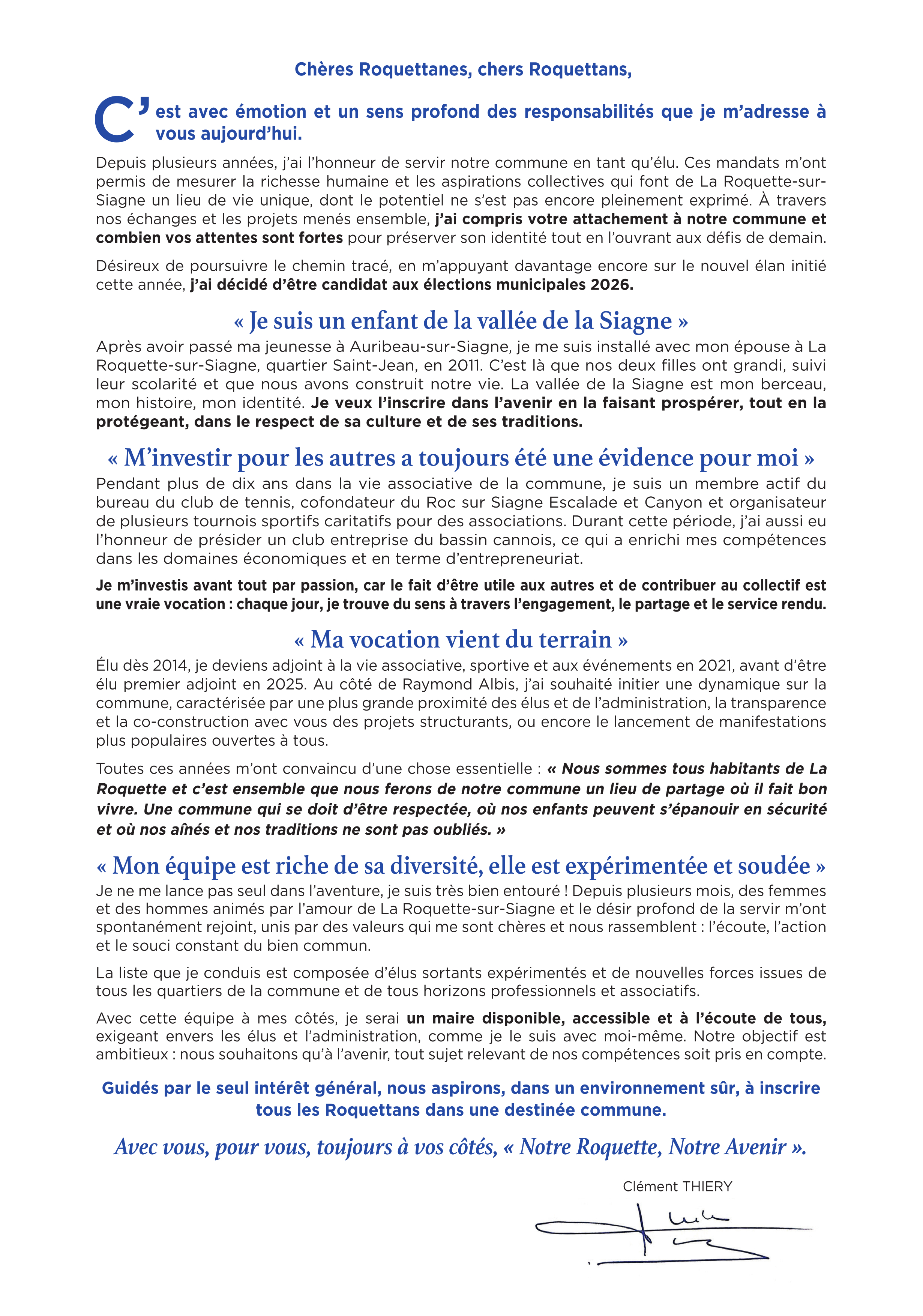 Ma profession de foi