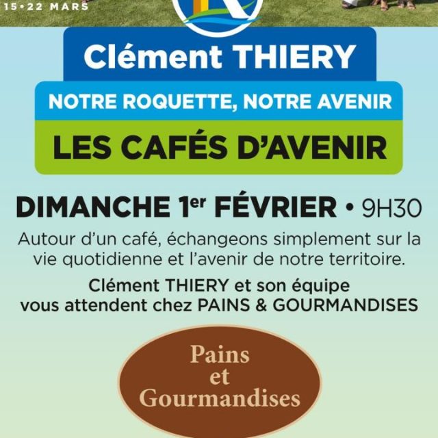 🏃♂️🥐 Le marathon des boulangeries de la Roquette continue !
Ce n’est pas le premier Café d’Avenir… mais quand notre tête de liste Clément THIERY, adepte de la course à pied, enchaîne les cafés chez nos artisans, on peut officiellement parler de marathon 😄
Toujours le même esprit :
☕️ Un café, des échanges simples, et des discussions concrètes sur la vie quotidienne et l’avenir de La Roquette-sur-Siagne.
📆 Dimanche 1er février à 9h30
📍 Boulangerie Pains & Gourmandises
💬 Vous participerez à ce nouveau ravitaillement avec nous ?
La Roquette-sur-Siagne, élections municipales 2026, Clément Thiery, Cafés d’Avenir, vie locale, commerce de proximité, boulangerie artisanale, échanges citoyens, avenir de la commune, participation citoyenne, Notre Roquette Notre Avenir